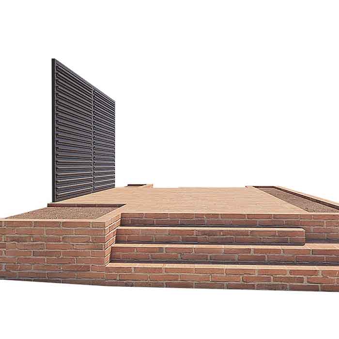 Cihelná terasa malého domku