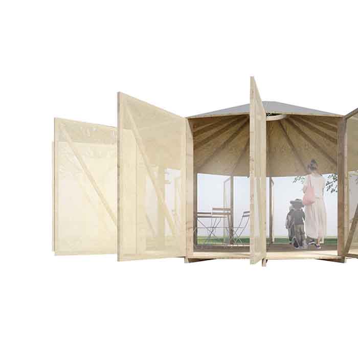 Altán školky ve vnitrobloku