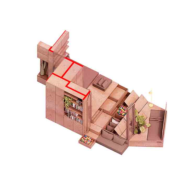 Byt s podiovými stupni