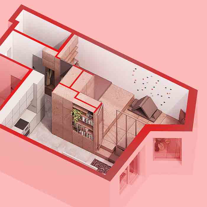 Byt s podiovými stupni_2