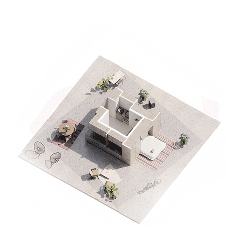 Dům jako pootočený čtverec